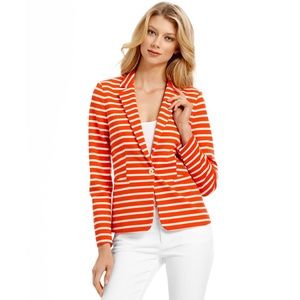 Orange Striped Michael Kors Blazer